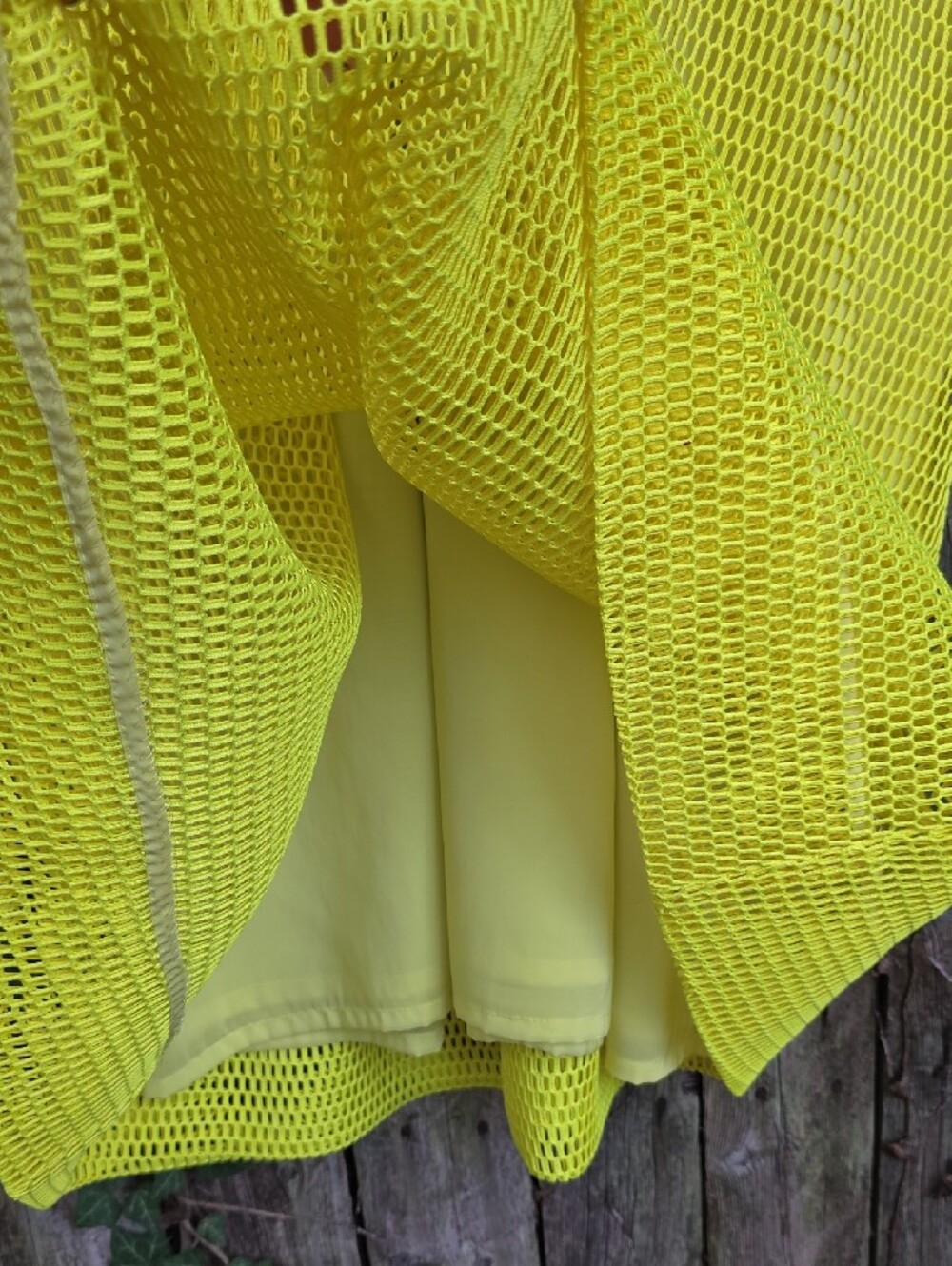 J. Crew Lime Mesh A-Line Skirt - Picture 3 of 5